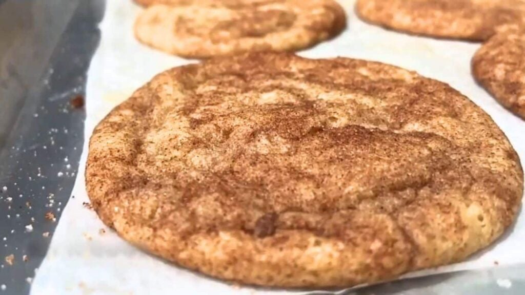 Chewy Snickerdoodle Cookies, homemade and freshly served