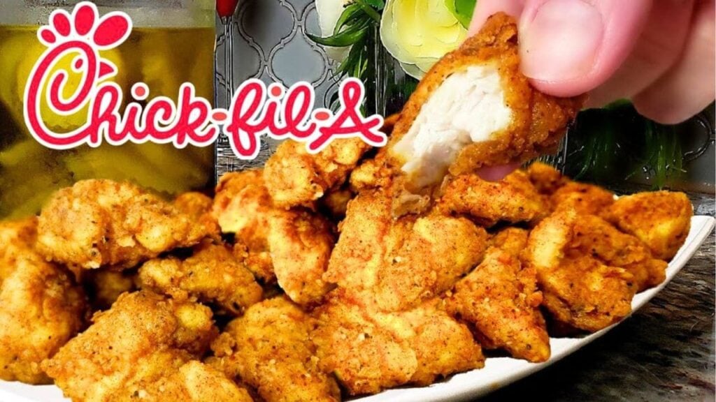 Chick-Fil-A Nuggets Copycat, homemade and freshly served