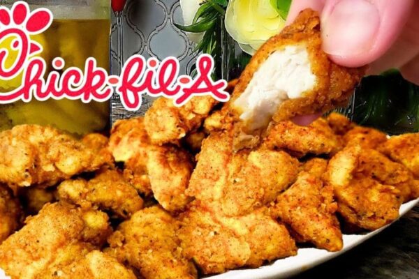 Chick-Fil-A Nuggets Copycat, homemade and freshly served