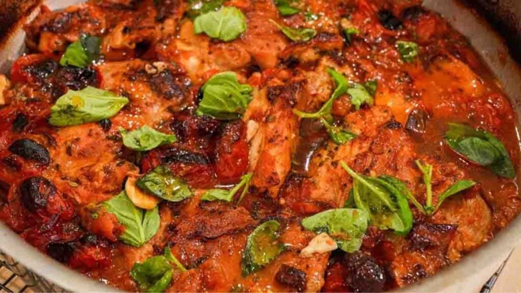 One-Pot Chicken Chorizo, homemade and freshly served