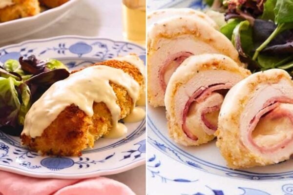 Chicken Cordon Bleu, homemade and freshly served