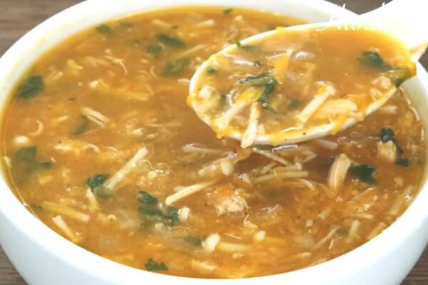 Delicious and Easy Chicken Mushroom Soup, homemade and freshly served