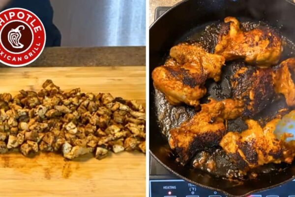 Chipotle Chicken Copycat, homemade and freshly served
