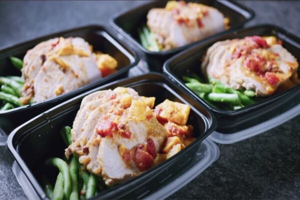 Slow Cooker Chipotle Orange Pork Loin with Sweet Potatoes, homemade and freshly served