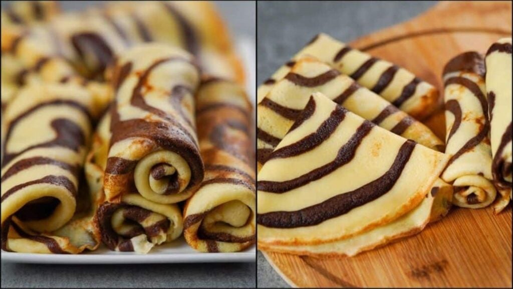 Chocolate Swirl Pancake, homemade and freshly served