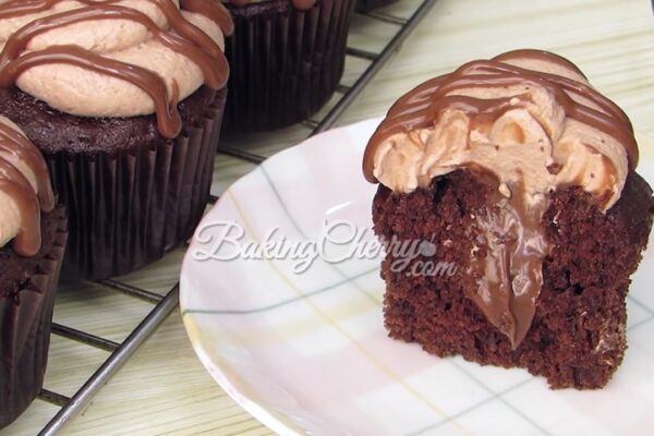 Chocolate Truffle Cupcake, homemade and freshly served