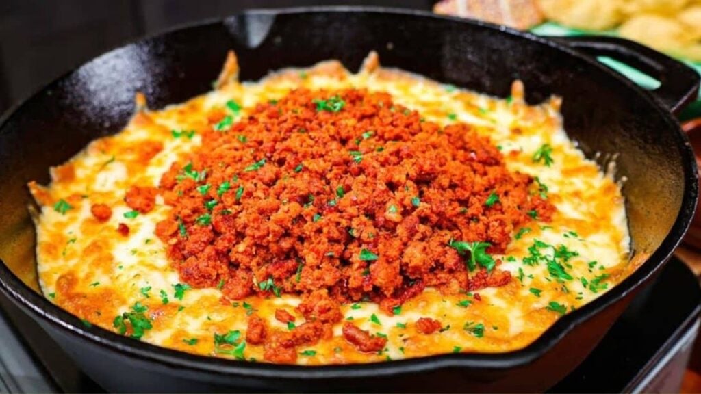 Delicious Chorizo and Queso Appetizer