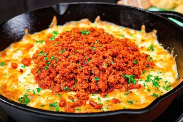 Delicious Chorizo and Queso Appetizer
