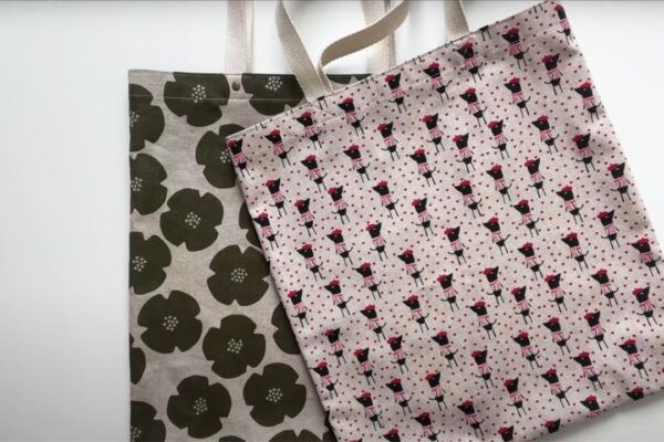 Finished DIY Classic French Seam Tote Bag for Beginners, a completed DIY project