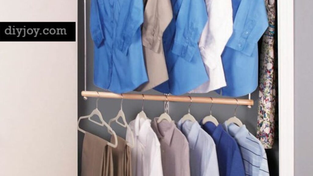 Organize Your Closet with More Hanging Space