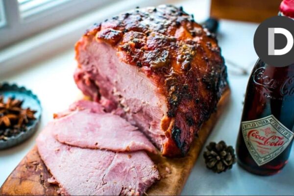 Cola Glazed Ham, homemade and freshly served