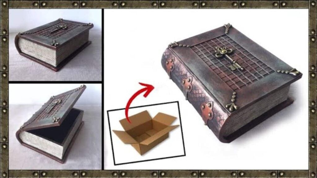 Finished Colonial Book Box DIY, a completed DIY project