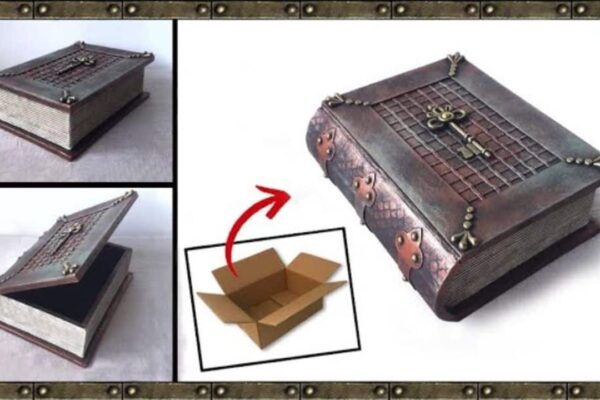 Finished Colonial Book Box DIY, a completed DIY project