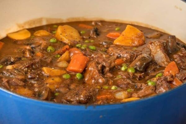 Comforting One Pot Beef Stew, homemade and freshly served