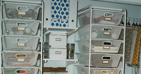 Organized Craft Closet Shelving - Closet Organization Tips Organized Craft Closet Shelving - Closet Organization Tips