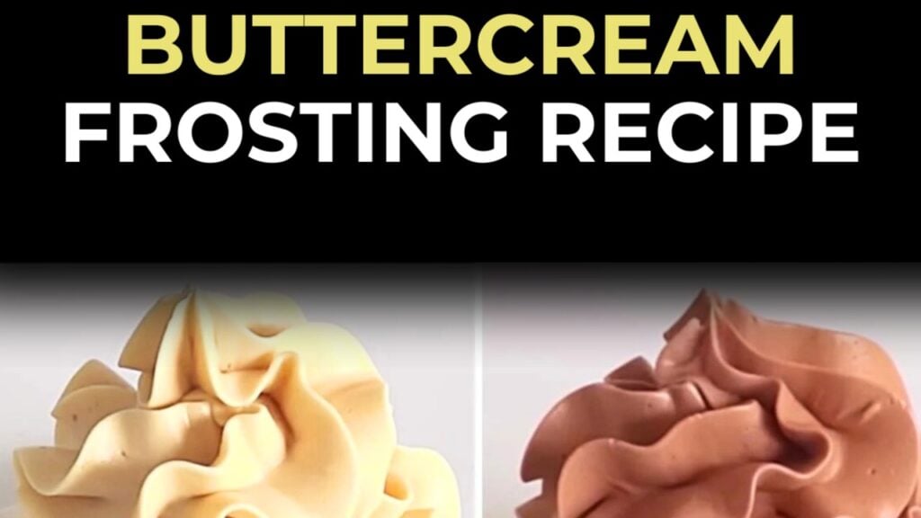 Condensed Milk Buttercream Frosting, homemade and freshly served
