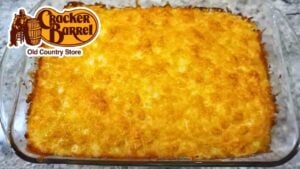 Copycat Cracker Barrel Hash Brown Casserole, homemade and freshly served