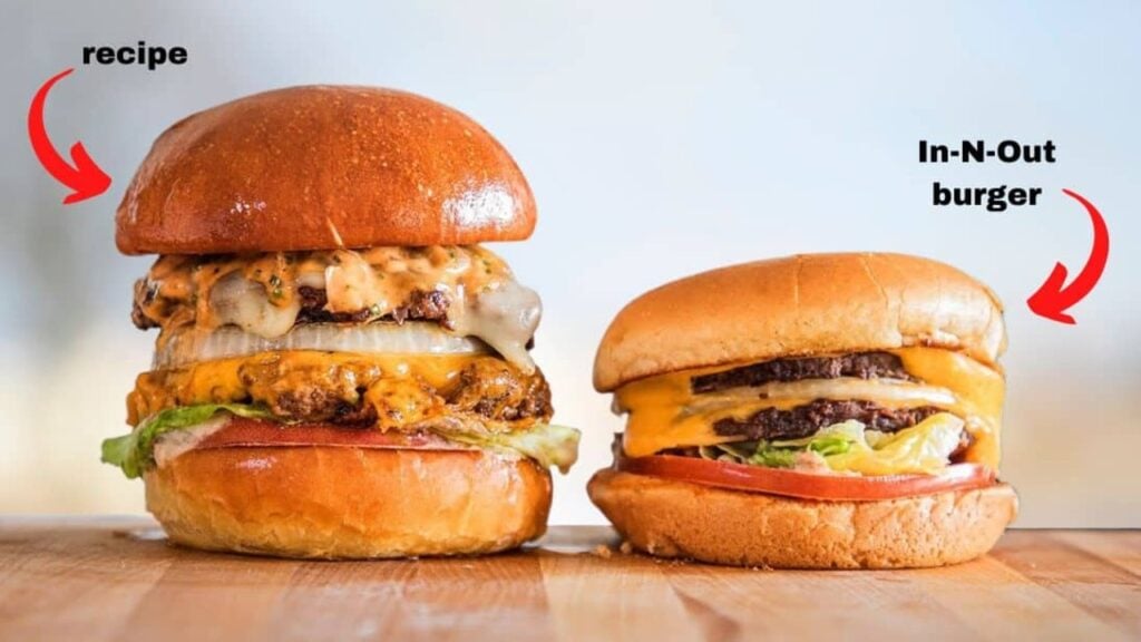 a Copycat In-N-Out Burgers at Home, homemade and freshly served