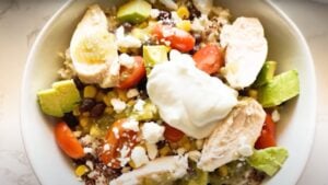 Copycat Panera Bread Baja Bowl, homemade and freshly served