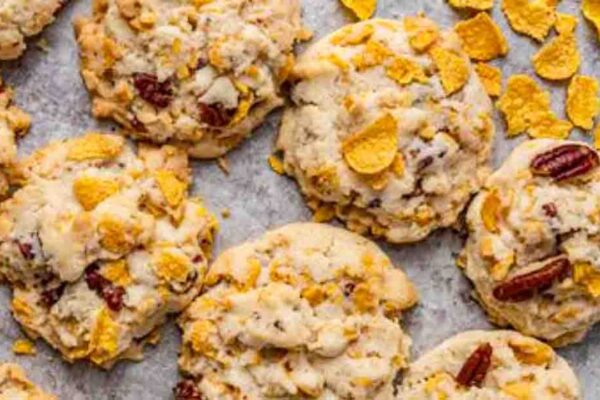 Cornflake Cookies, homemade and freshly served