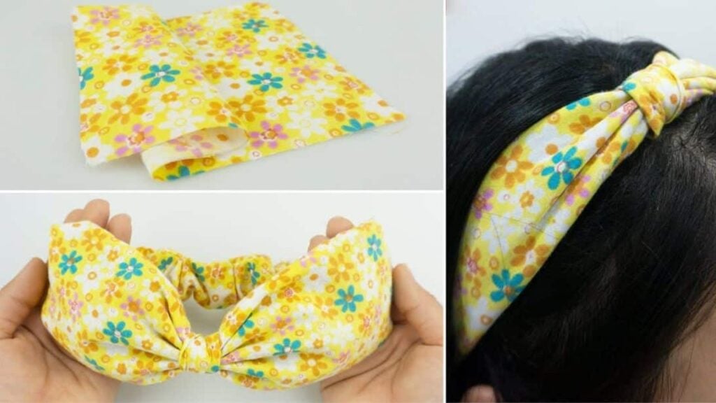Finished Cotton Bow Headbands, a completed DIY project
