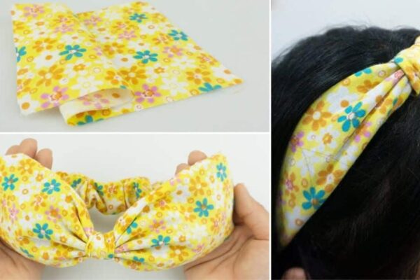 Finished Cotton Bow Headbands, a completed DIY project