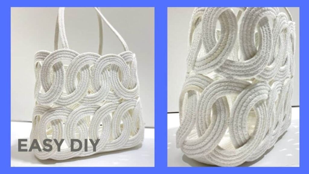Finished Craft a Designer Bag Using Just Rope, a completed DIY project