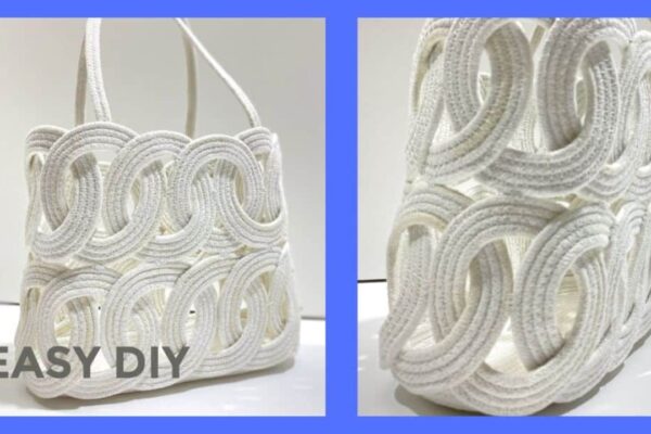 Finished Craft a Designer Bag Using Just Rope, a completed DIY project
