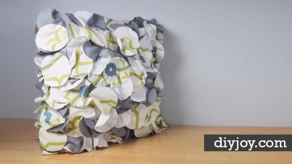 Finished Crafty Throw Pillow Made From Fabric Scraps, a completed DIY project