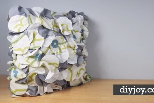 Finished Crafty Throw Pillow Made From Fabric Scraps, a completed DIY project