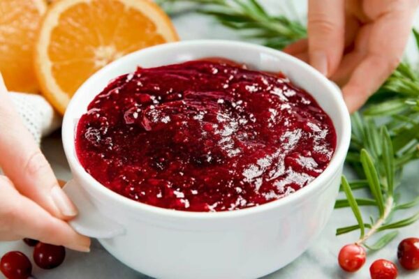 3-Ingredient Homemade Cranberry Sauce (Plus Variations), homemade and freshly served