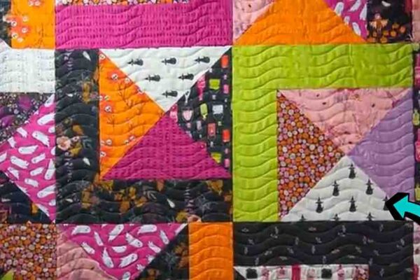 Finished Creaky Cabin Fat Quarter Quilt Pattern, a completed DIY project