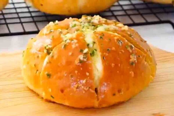 Cream Cheese Garlic Buns, homemade and freshly served