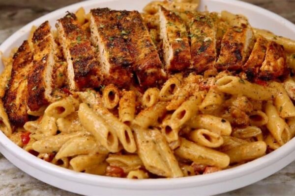 Creamy Cajun Chicken Pasta, homemade and freshly served