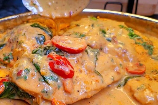 Creamy Chipotle Chicken, homemade and freshly served