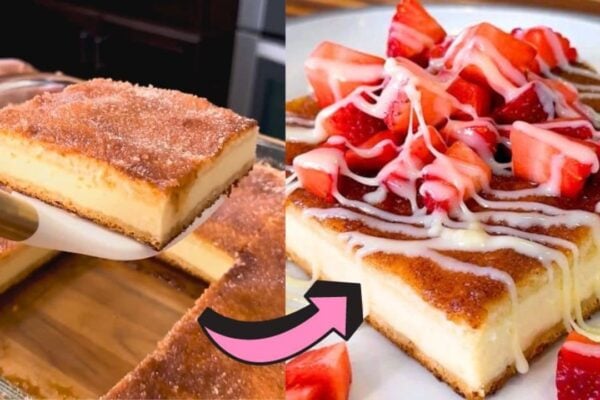 Creamy Churro Cheesecake, homemade and freshly served