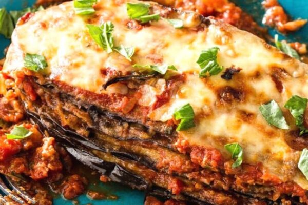 Crispy and Cheesy Eggplant Pecorino, homemade and freshly served