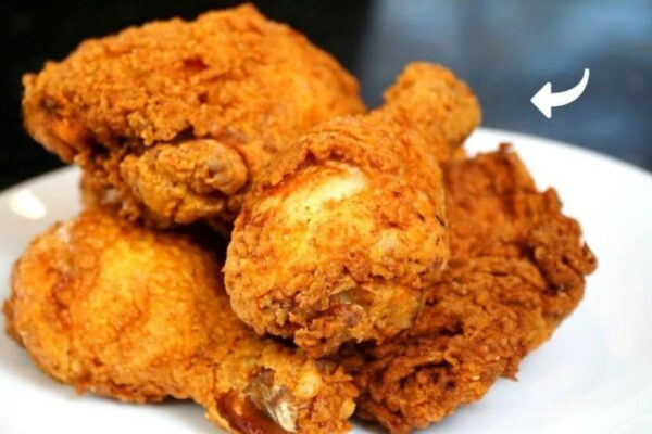 Crispy Buttermilk Fried Chicken, homemade and freshly served