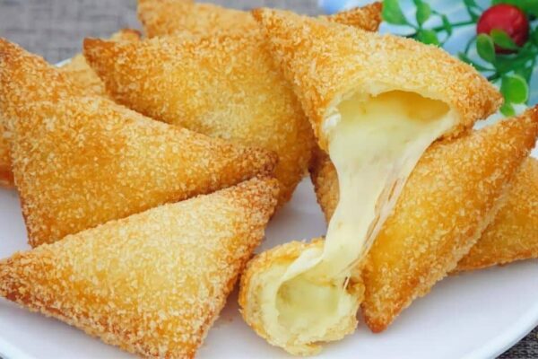 Crispy Cheese Potato Bread, homemade and freshly served