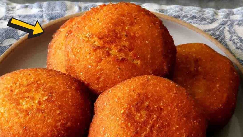 Crispy Hot Water Cornbread, homemade and freshly served