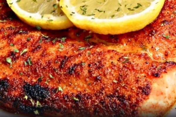 Crispy Oven-Baked Salmon, homemade and freshly served
