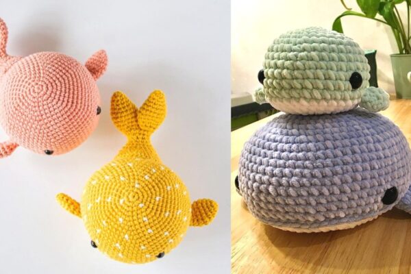 Finished How to Crochet an Amigurumi Whale, a completed DIY project