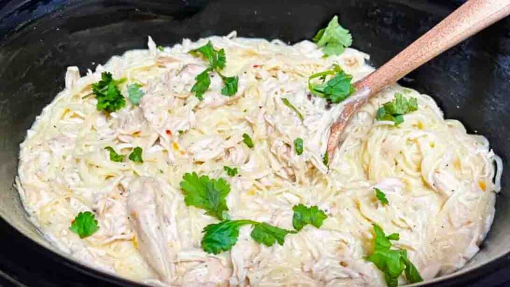 Crockpot Angel Chicken, homemade and freshly served