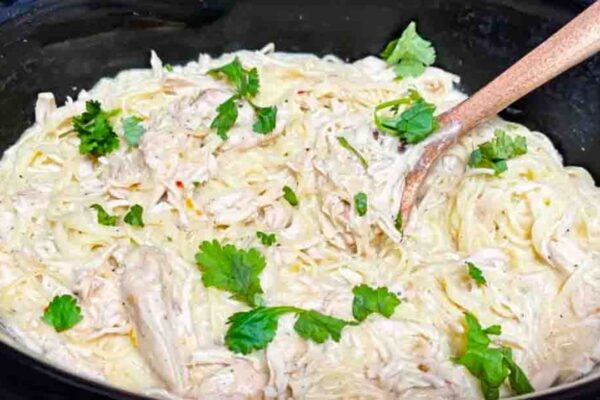 Crockpot Angel Chicken, homemade and freshly served