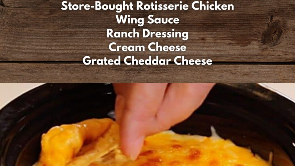 Crockpot Buffalo Chicken Dip, homemade and freshly served