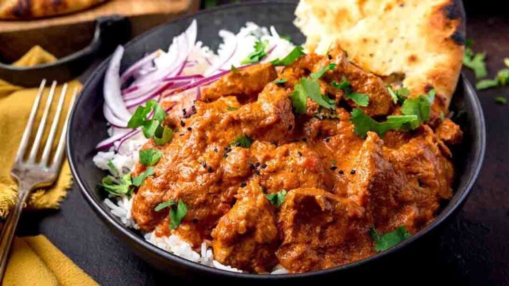 Crockpot Butter Chicken, homemade and freshly served