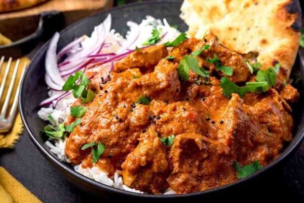 Crockpot Butter Chicken, homemade and freshly served