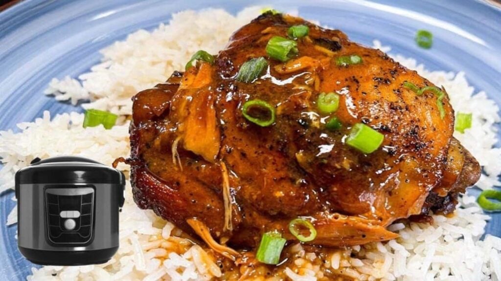 Crockpot Honey Mustard Chicken, homemade and freshly served