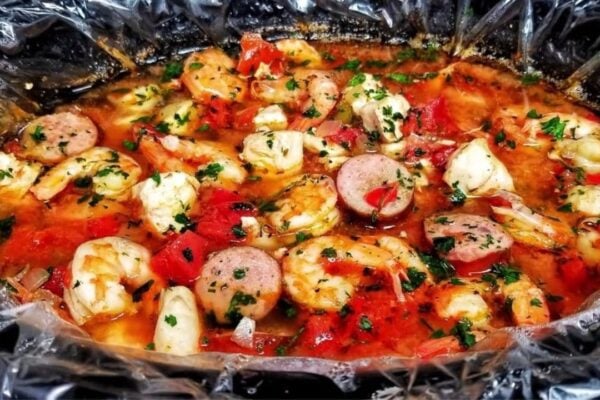 Crockpot Jambalaya, homemade and freshly served