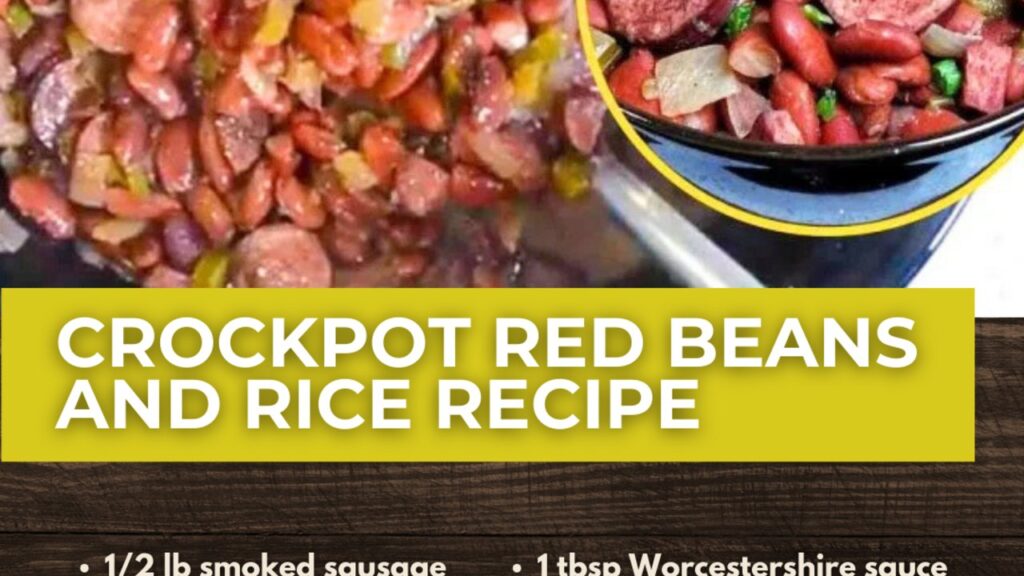 Crockpot Red Beans and Rice, homemade and freshly served